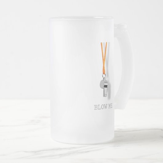 Mattiertes Glas Bier Tasse (VorderseiteRechts)