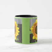 Mattiertes Glas Große Sonnenblume Tasse (Zentrum)