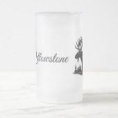 Mattiertes Glas Tasse-Gelbstein Elbe Mattglas Bierglas (Mittel)