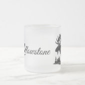 Mattiertes Glas Tasse-Gelbstein Elbe Mattglastasse (Mittel)