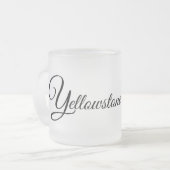 Mattiertes Glas Tasse-Gelbstein Elbe Mattglastasse (Vorderseite Links)