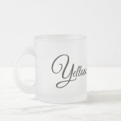 Mattiertes Glas Tasse-Gelbstein Elbe Mattglastasse (Links)