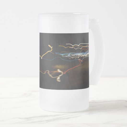 mattiertes  Glasbier-Tasse Mattglas Bierglas (VorderseiteRechts)