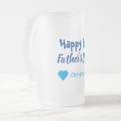 mattiertes Glass-Bier-Tasse des 1. Vaters Mattglas Bierglas (Vorderseite Links)