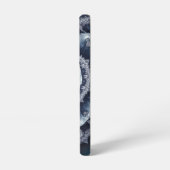 Mattiertes Herz Winter's Lace Fraktal Samsung Galaxy Hülle (Linke Seite)