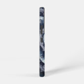 Mattiertes Herz Winter's Lace Fraktal Samsung Galaxy Hülle (Rechte Seite)