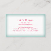 Mattiertes Ice #3 | Blauer Flade | Anpassbar Visitenkarte (Rückseite)