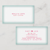 Mattiertes Ice #3 | Blauer Flade | Anpassbar Visitenkarte (Vorne/Hinten)