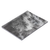 Mattiertes Pine Winter Branch Notebook Notizblock (Linke Seite)