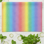 Mattiertes Regenbogen-Küchen-Tuch Geschirrtuch (Gefaltet)