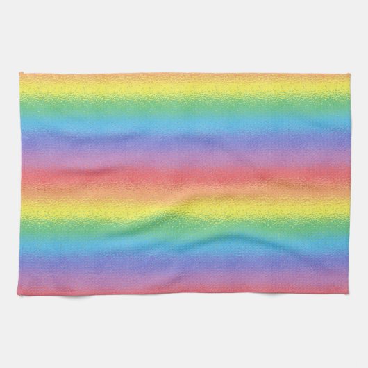 Mattiertes Regenbogen-Küchen-Tuch Geschirrtuch (Horizontal)