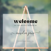 Mattiertes Retro Script Modernes Brautparty Willko Acrylschild