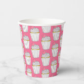 Mattiertes Rosa Herz Cupcake Sprinkles Dessert Lie Pappbecher (Vorderseite)