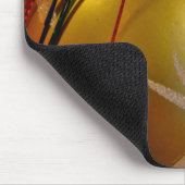 Mattiertes Schneemann-Ornament Mousepad (Ecke)