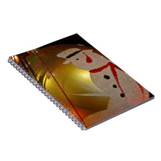 Mattiertes Schneemann-Ornament Notizblock (Rechte Seite)