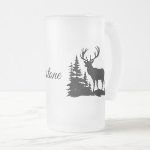 Mattiertes Tasse-Yellowstone-Hirsch Mattglas Bierglas