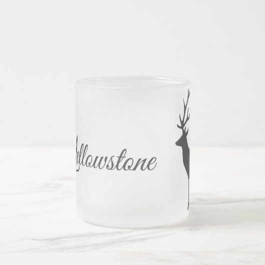 Mattiertes Tasse-Yellowstone-Hirsch Mattglastasse (Mittel)