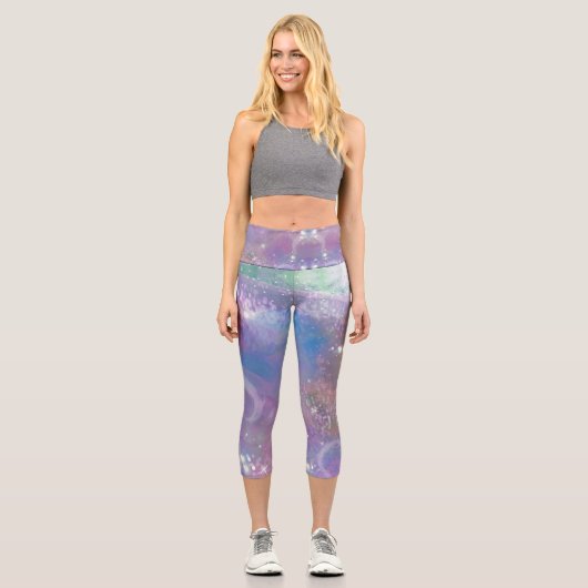 Mattiertes Träumen Capri Leggings (Vorderseite)