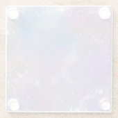 Mattiertes Träumen Glasuntersetzer (Rückseite)