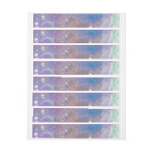 Mattiertes Träumen Rundum-Adressaufkleber (Bogen)