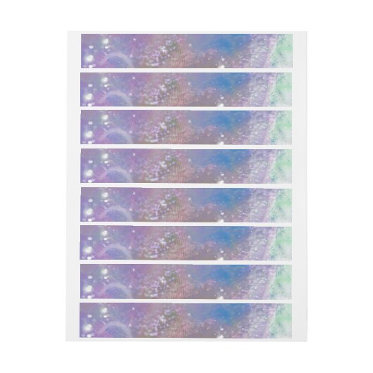 Mattiertes Träumen Rundum-Adressaufkleber (Bogen)