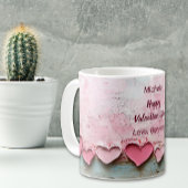 Mattiertes Valentinherz Kaffeetasse