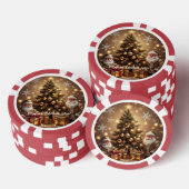 "Mattiertes Winterwunderland" Pokerchips (Stapel)