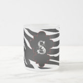 Mattiertes Zebra-Glas-Kaffee-Tasse Cup Mattglastasse (Mittel)