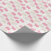 Mattiertes Zirkus-Tierkochen Geschenkpapier (Ecke)