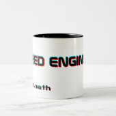 Mattmath Bored Engineer TikTok-Tasse Zweifarbige Tasse (Mittel)
