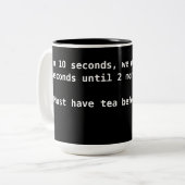 MattMathMugTea Zweifarbige Tasse (Vorderseite Links)