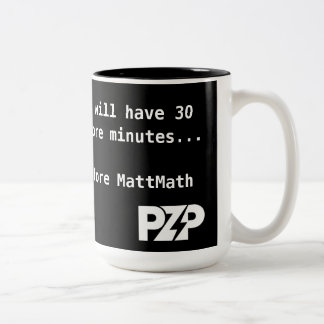 MattMathMugTea Zweifarbige Tasse