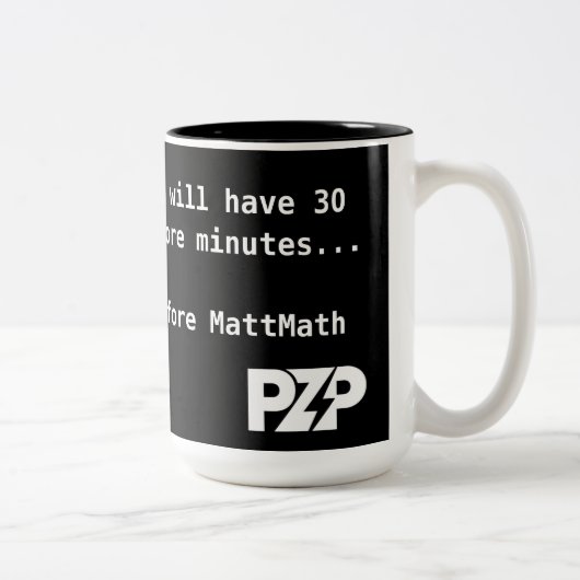 MattMathMugTea Zweifarbige Tasse (Rechts)