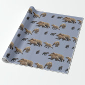 MattPackpapier, 30" x 6' mit Grizzlybären Geschenkpapier (Ungerollt)