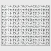 MattPackpapier, 30" x 6' SKELETT Geschenkpapier (Flach)