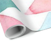 MattPackpapier, Pastell-Aquarell Dreiecke Geschenkpapier (Rolleneckpunkt)