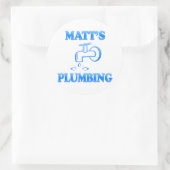 Matts Klempnerarbeit Runder Aufkleber (Tasche)