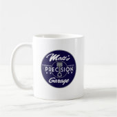 Matts Präzisions-Garagen-Standard-Logo Kaffeetasse (Links)