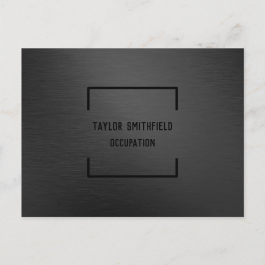 Mattschwarz Ankündigungspostkarte (Vorderseite)