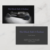 Mattschwarz-frisiertes Auto Visitenkarte (Vorne/Hinten)