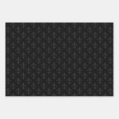 Mattschwarz Geschenkpapier Set (Vorderseite 3)