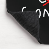 Mattschwarzes Mousepad (Ecke)