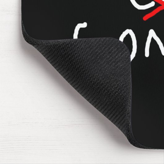 Mattschwarzes Mousepad (Ecke)