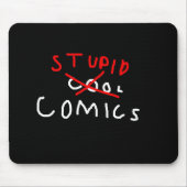 Mattschwarzes Mousepad (Vorne)