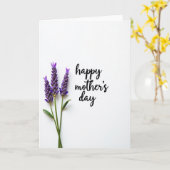 Mattviolette Blumenkarte Karte (Gelbe Blume)