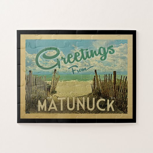 Matunuck Beach Vintage Travel Puzzle (Horizontal)