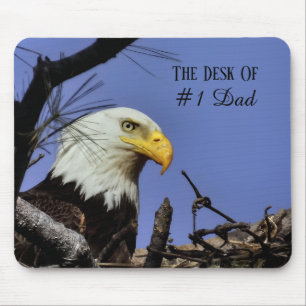 Mature Bald Eagle Der Schreibtisch von Vater Mouse Mousepad