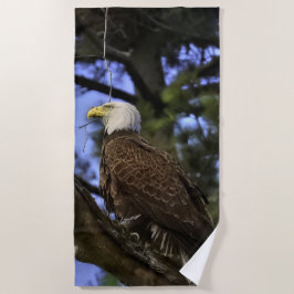 Mature Bald Eagle Strandtuch