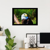 Mature Bald Eagle Wildlife Painting Poster (Heimbüro)
