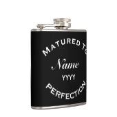 Matured To Perfection Personalised Birthday Gift Flachmann (Rechts)